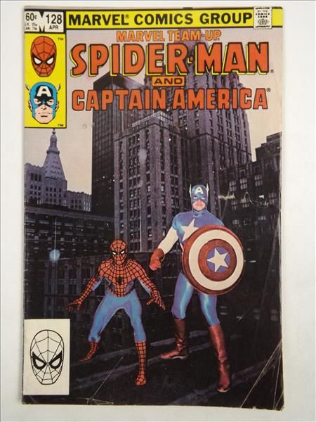 Spider-man and Captain America. Marvel Team-Up,  # 128, 1983 r.