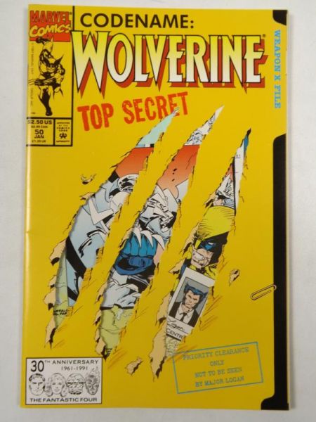 Codename: Wolverine Top Secret #50, Marvel 1992 r.