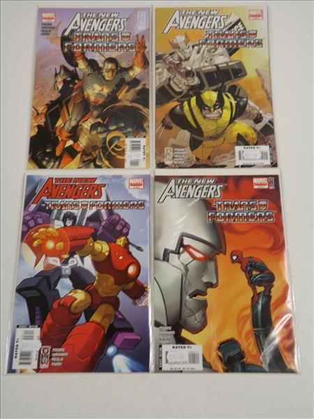 The New Avengers. The Transformers. #1-4, 2007 r.