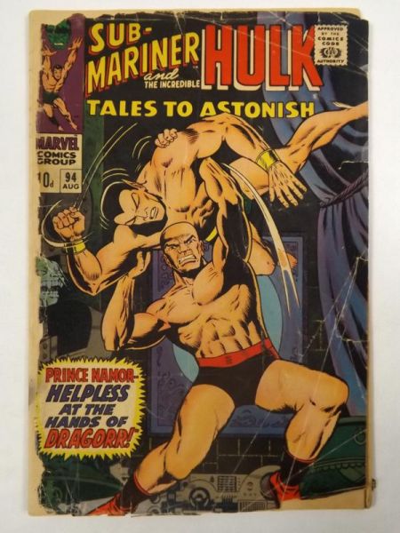 Submariner and the Incredible Hulk  # 94, 1967 r.