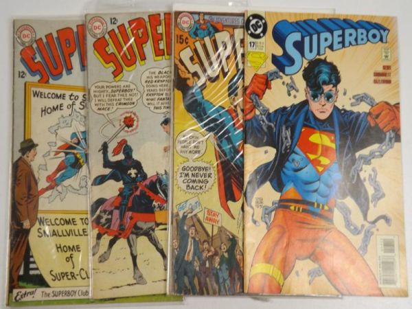Superboy, DC Comics, # 17, # 107, # 103, # 168