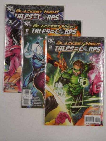 Blackest Night: Tales of the Corps (2009), No. 1-3, DC Comics
