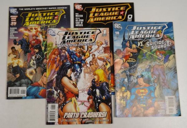Justice League of America #0,1,18,25, 2006-7 r.