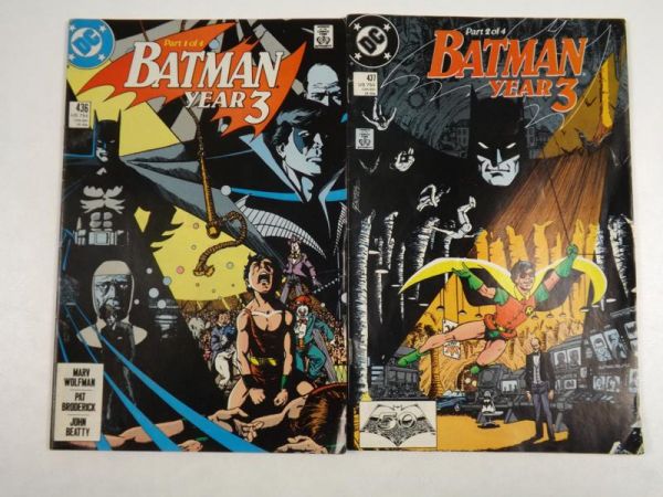 Batman. Year 3. Part 1, 2 of 4 #436-7, 1989 r.