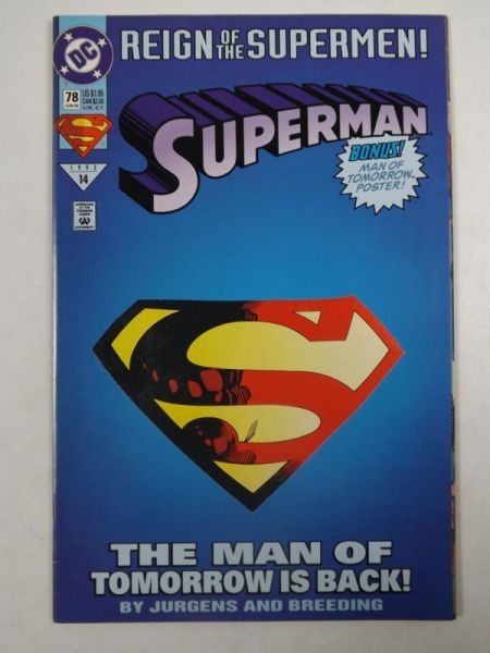 Superman #78-  "Alive", 1993 r.