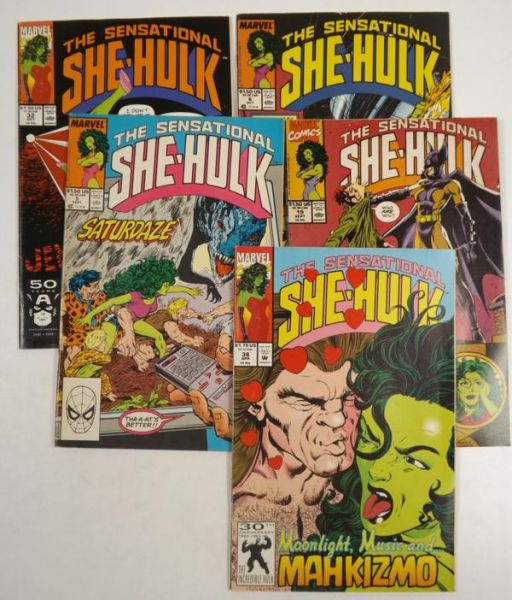 The Sensational She-Hulk #5, 6, 19, 32, 38, 1989-92 r.