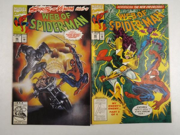 Web of spider-man #96, 99, 1993 r.