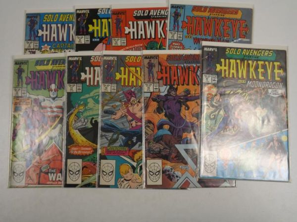 Solo Avengers. Hawkeye, 9 komiksów, 1988-9 r.