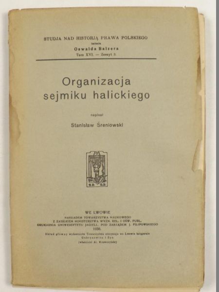 Organizacja sejmiku halickiego, 1938 r.