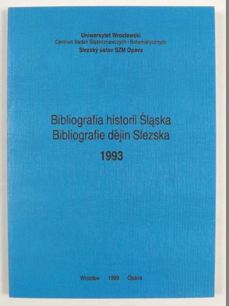 Bibliografia historii Śląska (1993)