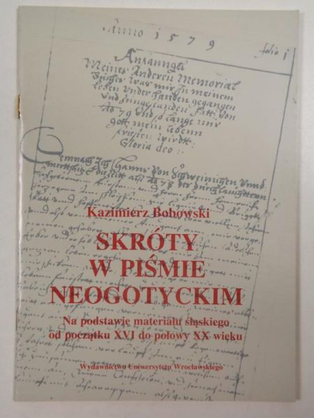Skróty w piśmie neogotyckim
