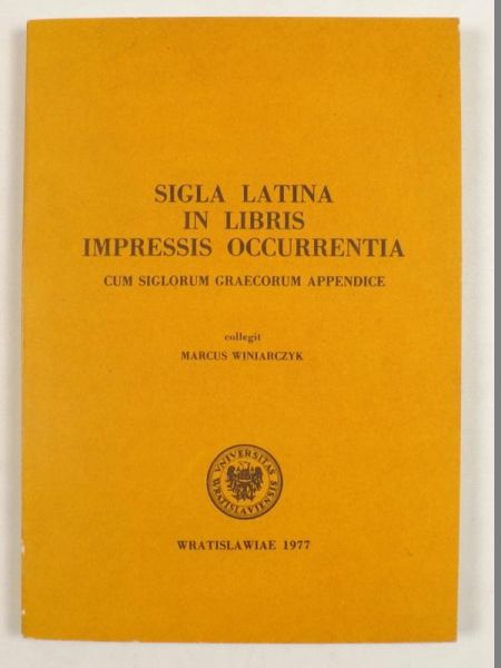 Sigla Latina in Libris Impressis Occurrentia / Skróty łacińskie w książkach drukowanych