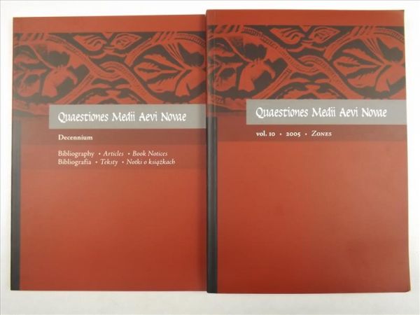 Quaestiones Medii Aevi Novae, vol 10/2005 + Bibliografia