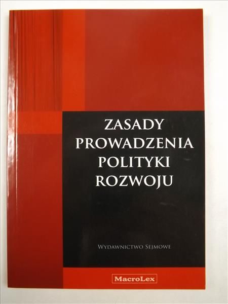 Zasady prowadzenia polityki rozwoju