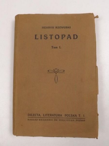 Listopad. Romans historyczny z drugiej połowy XVIII wieku, ok. 1900 r.