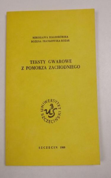 Teksty gwarowe z Pomorza Zachodniego