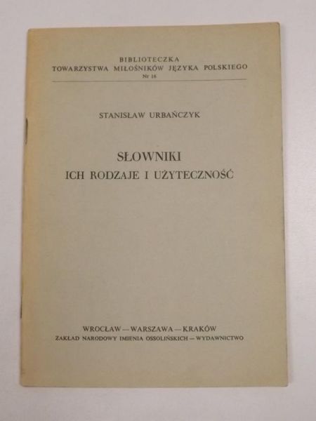 Słowniki, ich rodzaje i użyteczność