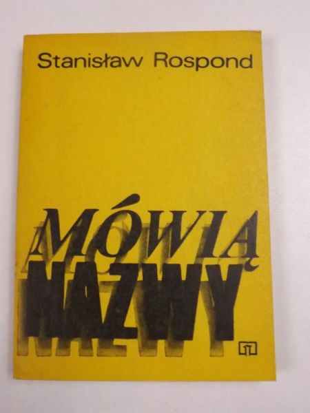Mówią nazwy