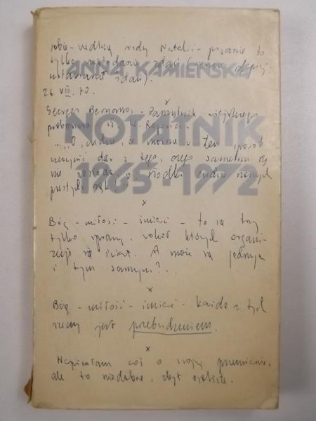 Notatnik 1965 - 1972