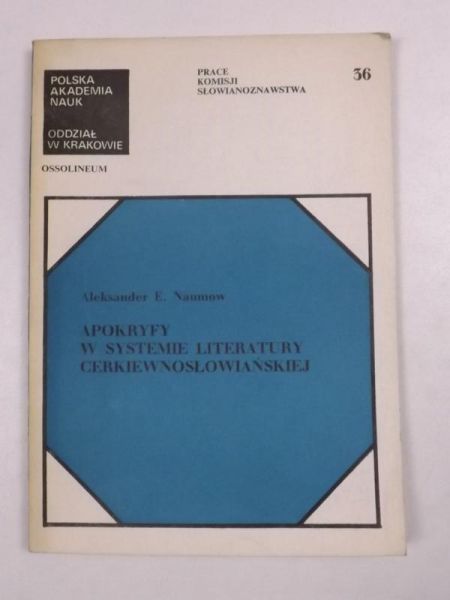 Apokryfy w systemie literatury cerkiewnosłowiańskiej