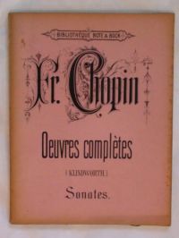 Chopin Fr. - Oeuvres completes Sonates 1838 r.(nuty)