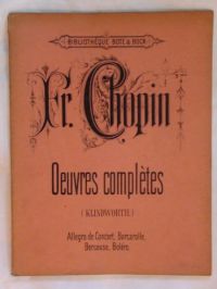 Chopin Fr. - Oeuvres completes 1838 r.(nuty)