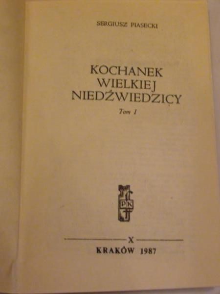 Kochanek wielkiej niedźwiedzicy Tom I
