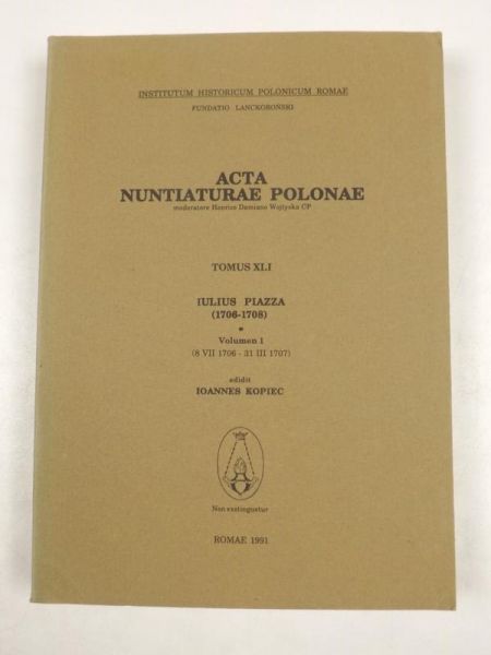 Acta Nuntiaturae Polonae. T. 41, vol. 1
