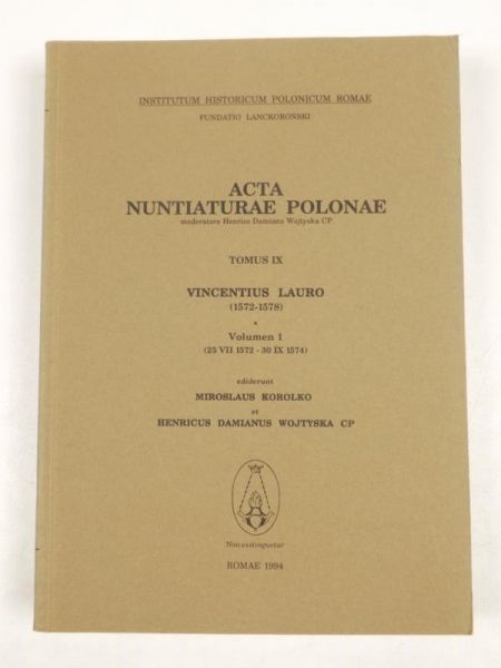 Acta Nuntiaturae Polonae. T. 9