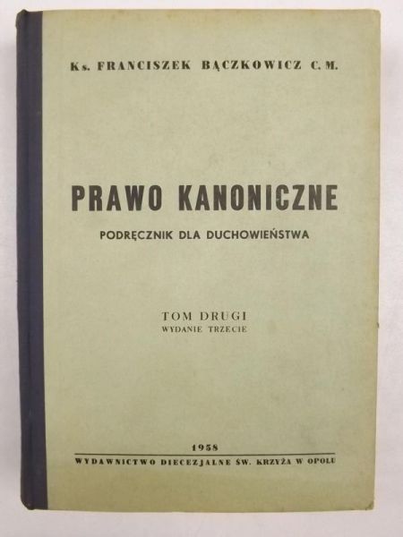 Prawo kanoniczne. Podręcznik dla duchowięnstwa