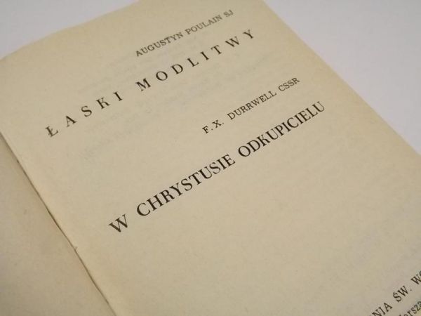 Łaski modlitwy w Chrystusie Odkupicielu