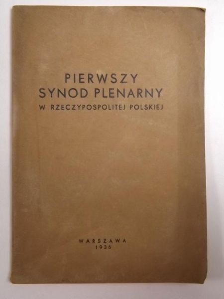Pierwszy Synod Plenarny w Rzeczpospolitej Polskiej, 1936 r.