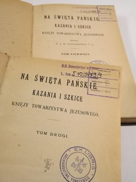 Na święta Pańskie kazania i szkice Księży Towarzystwa Jezusowego, t.1-2,  1913 r.