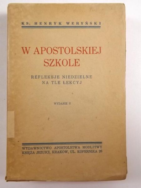 W apostolskiej szkole, 1939 r.