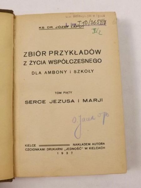 Zbiór przykładów z życia współczesnego Tom V, 1937 r.
