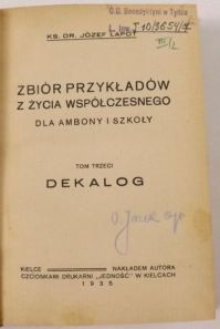 Zbiór przykładów z życia współczesnego Tom III, 1935 r.