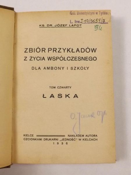 Zbiór przykładów z życia współczesnego Tom IV, 1936 r.