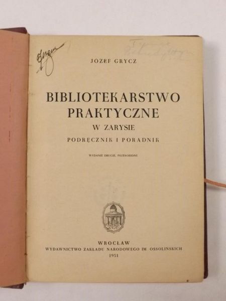 Bibliotekoznawstwo praktyczne w zarysie