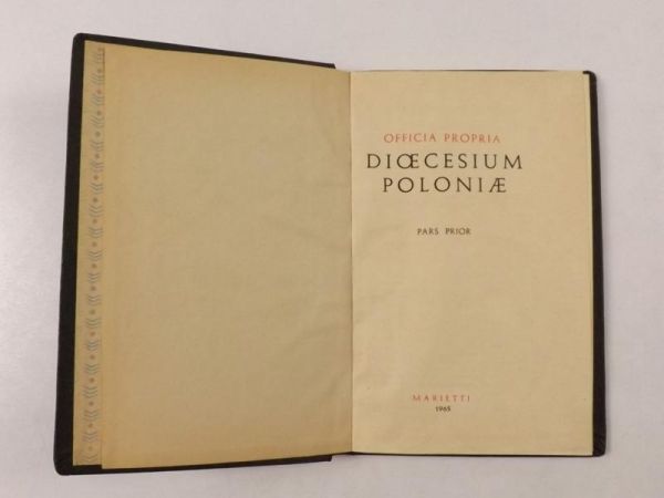Officia propria dioecesium Poloniae. Pars Prior
