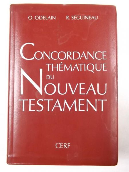 Concordance thematique du Nouveau Testament