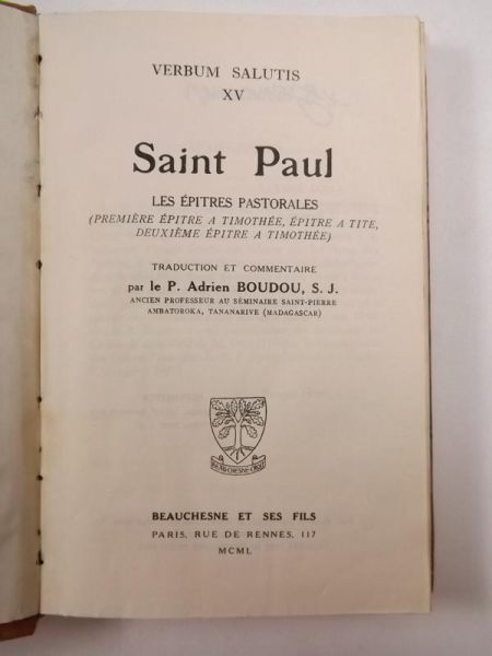 Boudou Adrien - Saint Paul. Verbum Salutis XV