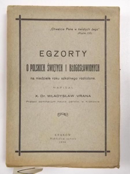 Egzorty o polskich świętych i błogosławionych, 1930 r.