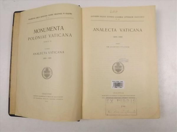 Analecta Vaticana 1202-1366. Tomus III, 1914 r.