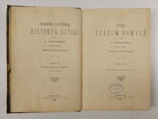 Sztuka Czasów Nowych, cz.1, 1904 r.