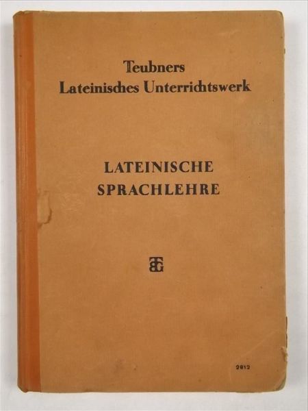 Lateinische Sprachlehre, 1940 r.