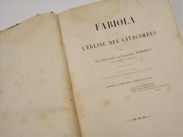 Wiseman N. P. - Fabiola ou L'eglise des Catacombes, 1856 r.