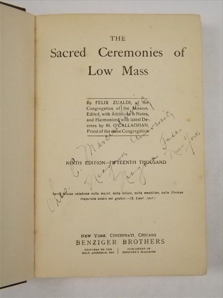 The Sacred Ceremonies of Low Mass, 1911 r.
