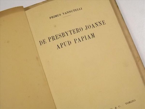 Vannutelli Primus - De presbytero Joanne apud Papiam, 1933 r.
