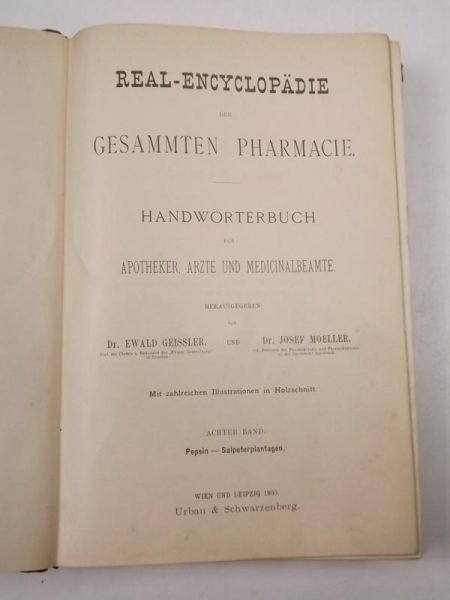Ewald Geissler,   - Real-encyclopädie der gesammten Pharmacie, 1890 r.