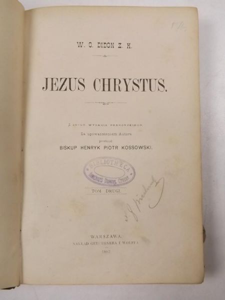 Jezus Chrystus, t.2, 1892 r.